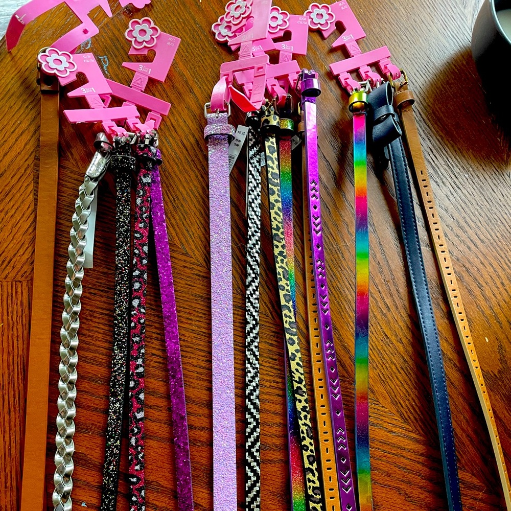 14 Brand New Girls Belts sz S/M and L/G